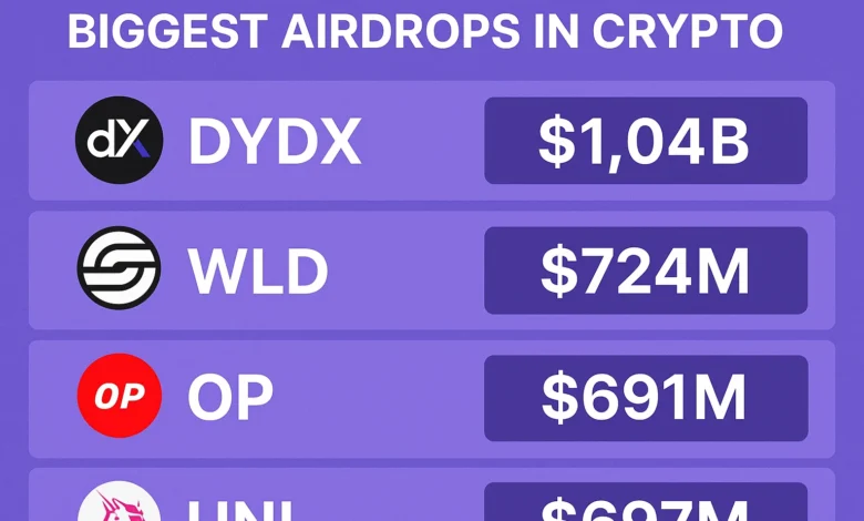Biggest Airdrops in Crypto