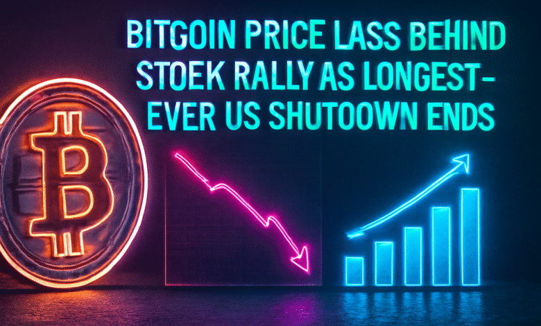 Bitcoin price lags behind stock rally as longest-ever US shutdown ends