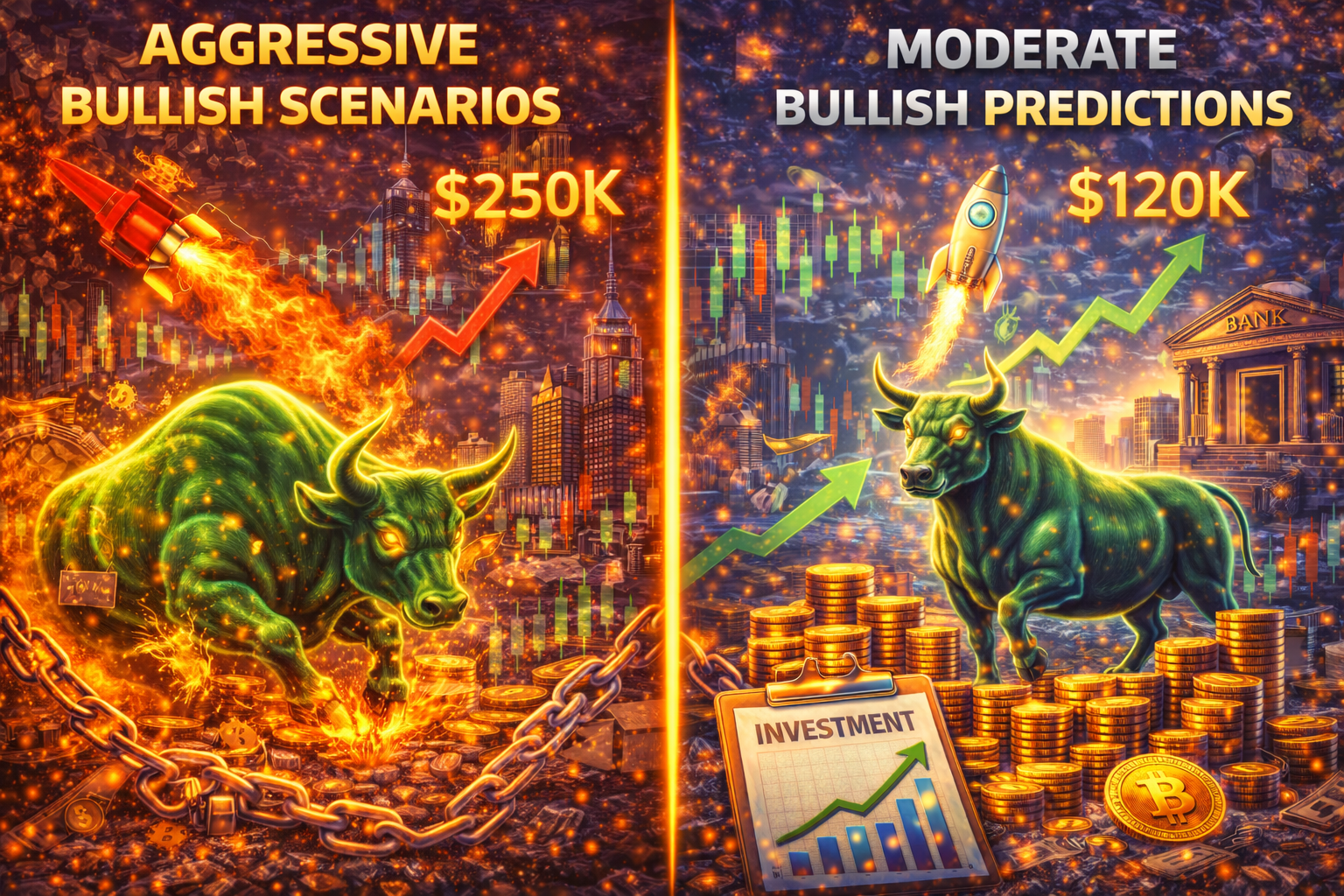 Aggressive Bullish Scenarios & Moderate Bullish Predictions