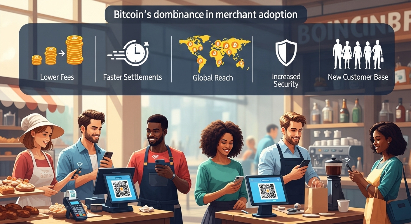 Why Bitcoin dominates merchant adoption