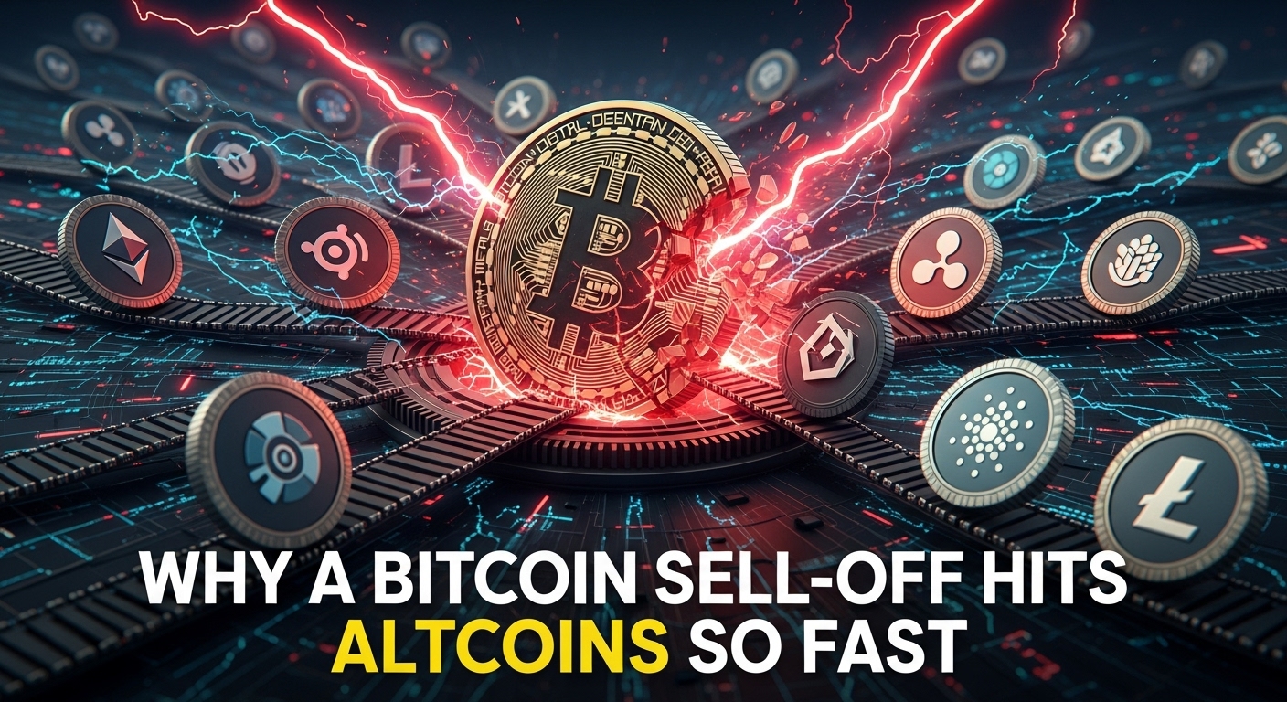 Why a Bitcoin sell-off hits altcoins so fast
