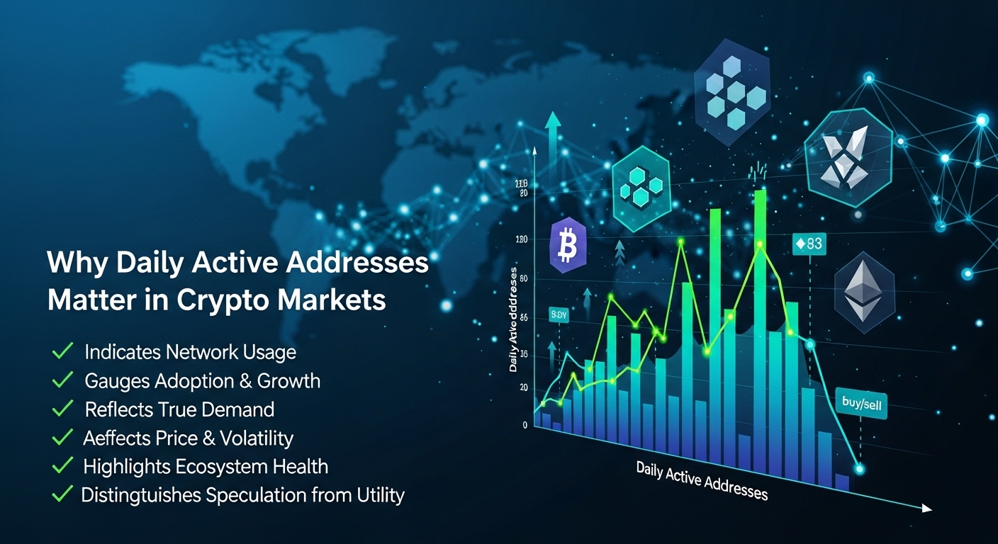Why daily active addresses matter in crypto markets